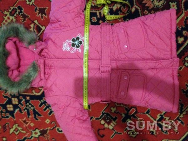 Новое осенне-зимнее пальто на девочку рост 92см объявление Продам уменьшенное изображение 