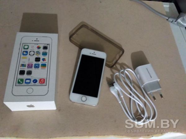 Телефон iphone5s apple Silver64gb объявление Продам уменьшенное изображение 