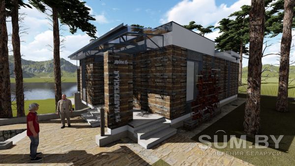 Визуализация фасадов, 3D проект дома, услуги архитектора в миснке объявление Услуга уменьшенное изображение 