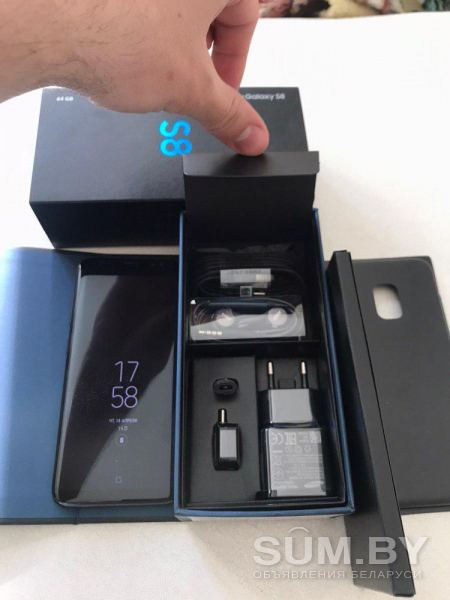 НОВЫЙ!!! SAMSUNG GALAXY S8 1 SIM 64 GB BLACK объявление Продам уменьшенное изображение 