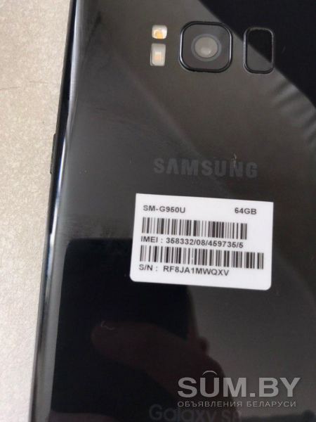 НОВЫЙ!!! SAMSUNG GALAXY S8 1 SIM 64 GB BLACK объявление Продам уменьшенное изображение 