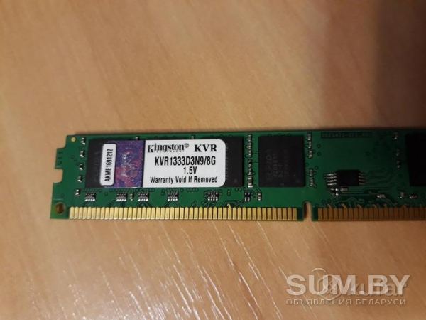 Оперативная память Kingston DDR3 KVR1333D3N9/8G объявление Продам уменьшенное изображение 