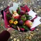 Букеты из фруктов, орехов, сладкие, мужские, из сухоцветов объявление Продам уменьшенное изображение 4