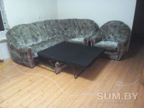 Мягкий уголок (угловой диван и кресло) объявление Продам уменьшенное изображение 