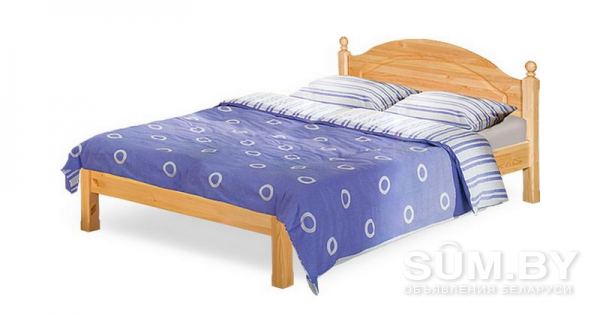 Кровать двуспальная массив сосны