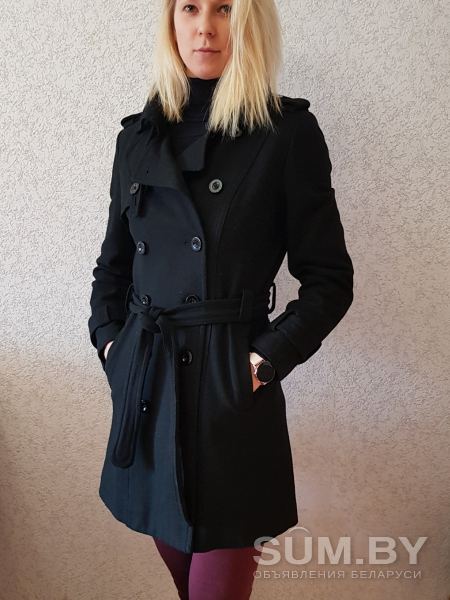 Пальто чёрного цвета демисезонное объявление Продам уменьшенное изображение 