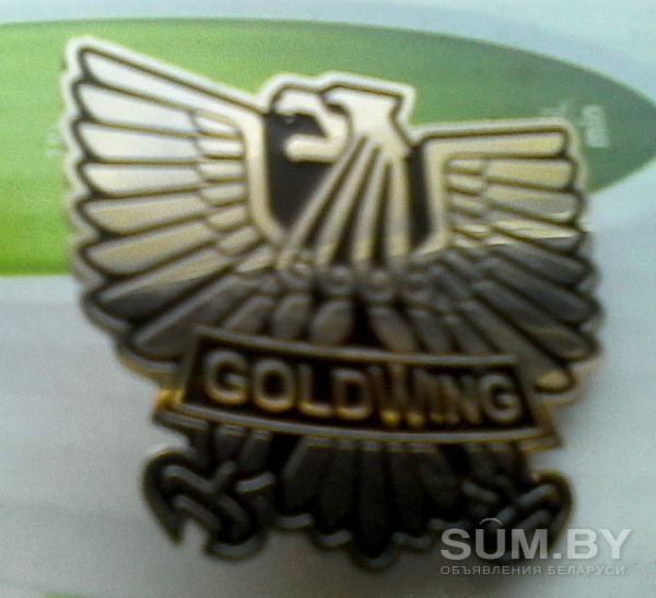 Металлический значок для байкеров Gold Wing