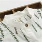 Хлопковая белая рубашка с вышивкой листиками, платье-рубашка объявление Продам уменьшенное изображение 4