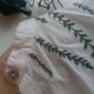 Хлопковая белая рубашка с вышивкой листиками, платье-рубашка объявление Продам уменьшенное изображение 6