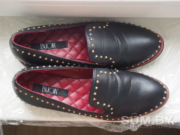 Туфли черные с шипами Enjoi'n объявление Продам уменьшенное изображение 