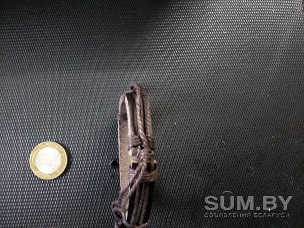 Продам регулируемый кожаный браслет с крестом объявление Продам уменьшенное изображение 