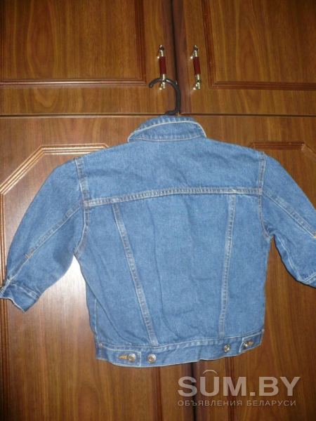 Куртка джинсовая новая. Италия. 3-4 года объявление Продам уменьшенное изображение 