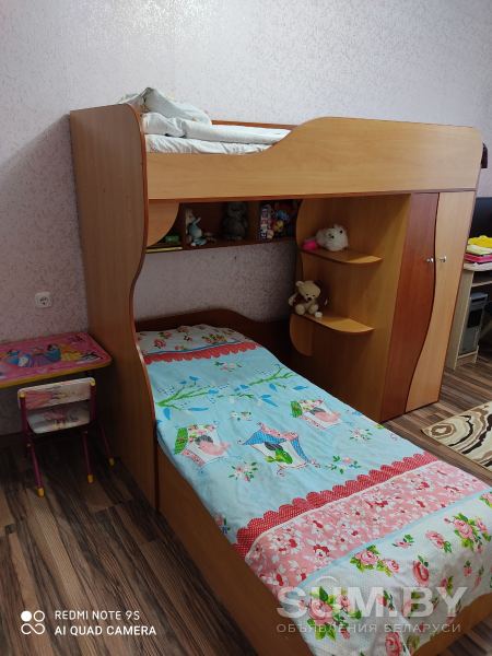 Двухъярусная детская кровать объявление Продам уменьшенное изображение 