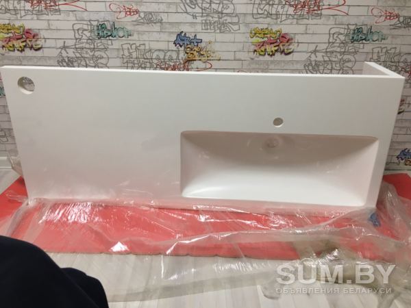 Столешница с литой мойкой в ванную комнату объявление Продам уменьшенное изображение 