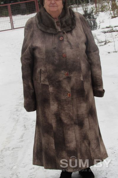 Пальто женское, кожаное, размер 60-62