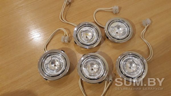 Плафоны врезные точечные для галогеновых лампочек 5 шт объявление Продам уменьшенное изображение 
