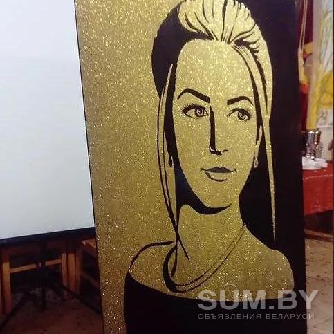 Портрет Золотой пылью- шикарный подарок для любимых ! объявление Продам уменьшенное изображение 