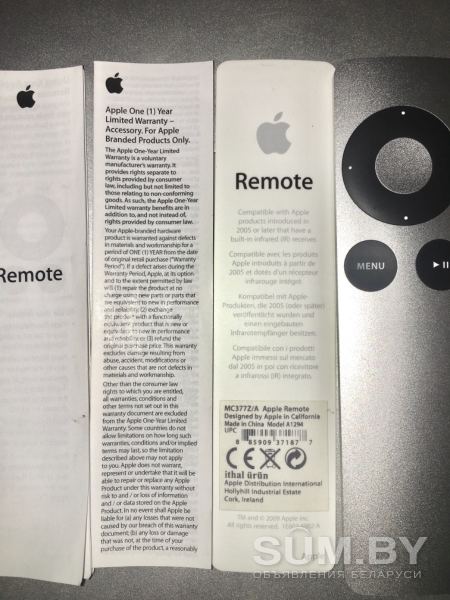 Сам к вам приеду пульт Apple TV remote (пульт эпл) объявление Продам уменьшенное изображение 
