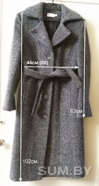 Пальто демисезонное с поясом, р.48, новое, фирма Классик Стиль объявление Продам уменьшенное изображение 