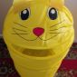 Корзина-котенок для хранения игрушек, новая, желтого цвета объявление Продам уменьшенное изображение 2