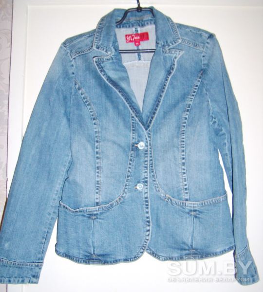 Куртка синяя джинсовая, новая, р.50 (на этикетке 1XL) объявление Продам уменьшенное изображение 