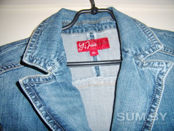 Куртка синяя джинсовая, новая, р.50 (на этикетке 1XL) объявление Продам уменьшенное изображение 