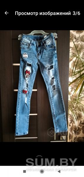 Продам стильные джинсы на девочку объявление Продам уменьшенное изображение 