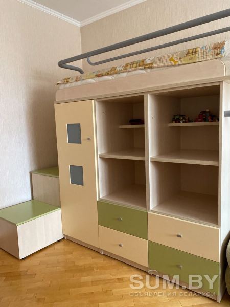 Продам кровать (д/подростка) + шкаф - корпусная мебель объявление Продам уменьшенное изображение 