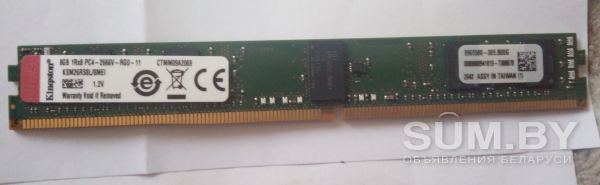 Оперативная память Kingston 8GB С ГАРАНТИЕЙ объявление Продам уменьшенное изображение 
