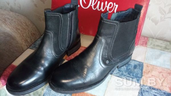 Ботинки фирменные новые S.Oliver черные деми 41р объявление Продам уменьшенное изображение 