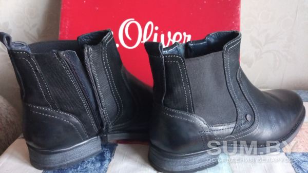 Ботинки фирменные новые S.Oliver черные деми 41р объявление Продам уменьшенное изображение 
