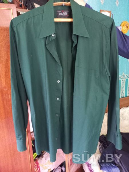 Рубашка мужская зелёная Элиз 41 ворот спина 80