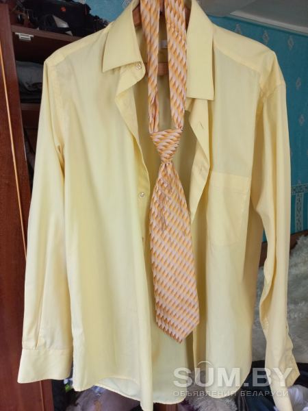 Рубашка мужская и галстук 41 ворот спина 78 см