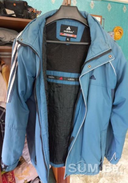 Куртка двусторонняя с капюшоном укороченная рр 46-48 спинка 68 рукав 63см объявление Продам уменьшенное изображение 