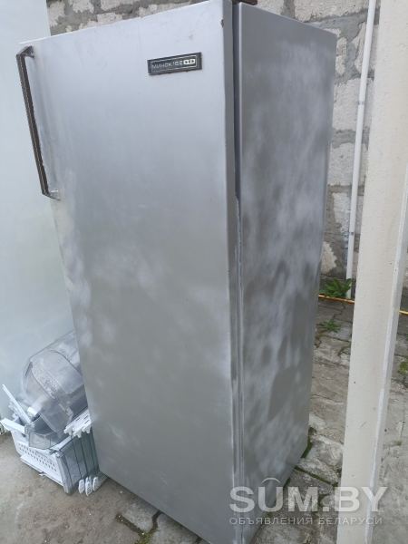 Холодильник Минск 16М рабочий серебристый подкрашен объявление Продам уменьшенное изображение 