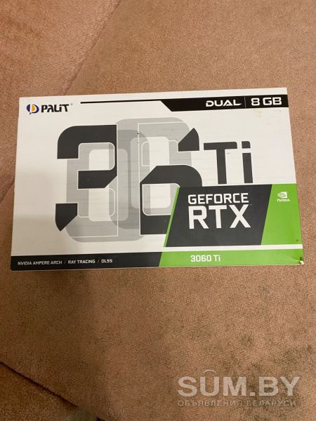 Видеокарта RTX 3060ti 8gb palit объявление Продам уменьшенное изображение 