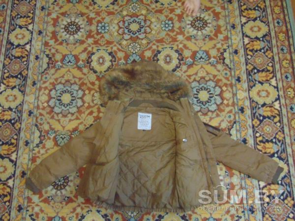 Очень тёплая зимняя куртка на парня рост 152, Б/у объявление Продам уменьшенное изображение 