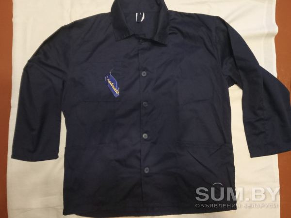Куртка рабочая летняя темно-синего цвета на 5-ти пуговицах из х/б ткани объявление Продам уменьшенное изображение 