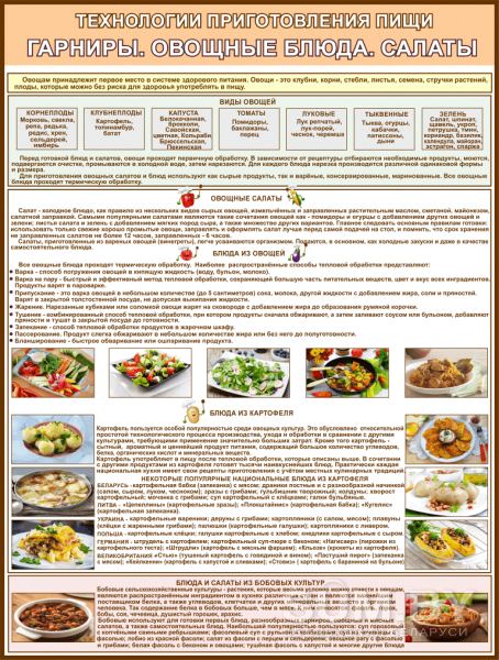 Плакаты Кулинария и технологии приготовления пищи (комплект 21 плакат) объявление Заказ уменьшенное изображение 