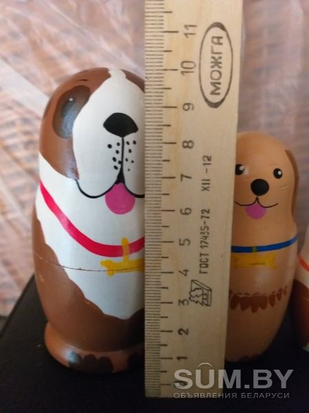 Матрешка-собачки, высота 10, 5см объявление Продам уменьшенное изображение 