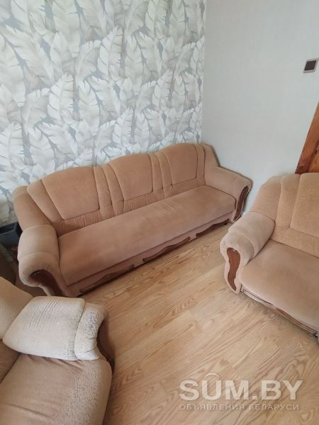 Мягкий уголок ( диван + 2 кресла) объявление Продам уменьшенное изображение 