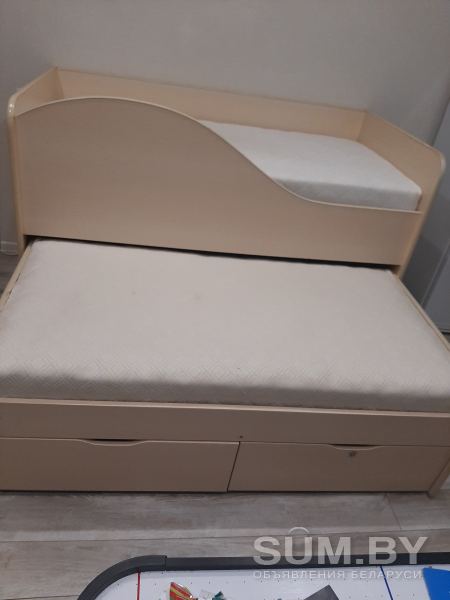 Продам выдвижную двухярусную кровать объявление Продам уменьшенное изображение 
