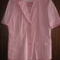 Костюм жакет плюс юбка розового цвета из хлопчатобумажной ткани объявление Продам уменьшенное изображение 1
