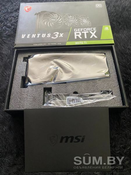 Видеокарта MSI GEFORCE RTX 3070 Ti VENTUS З X объявление Продам уменьшенное изображение 