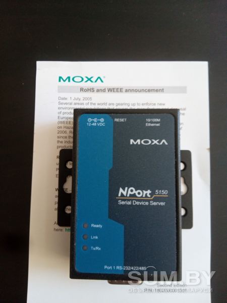 Преобразователь интерфейса MOXA NPort-5150 RS-232/422/485 в Ethernet объявление Продам уменьшенное изображение 