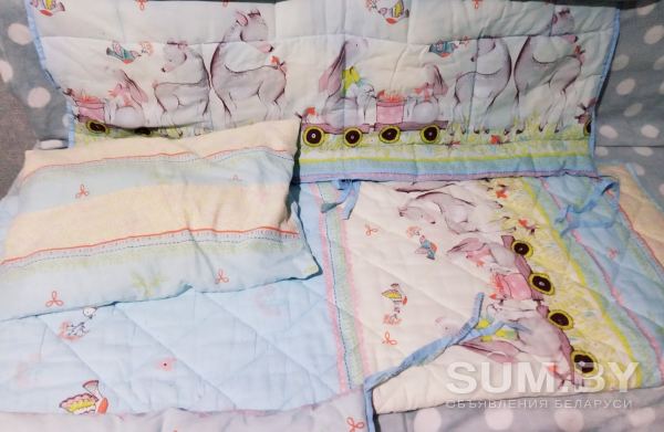 Детская кроватка-трансформер + матрац + бортики объявление Продам уменьшенное изображение 